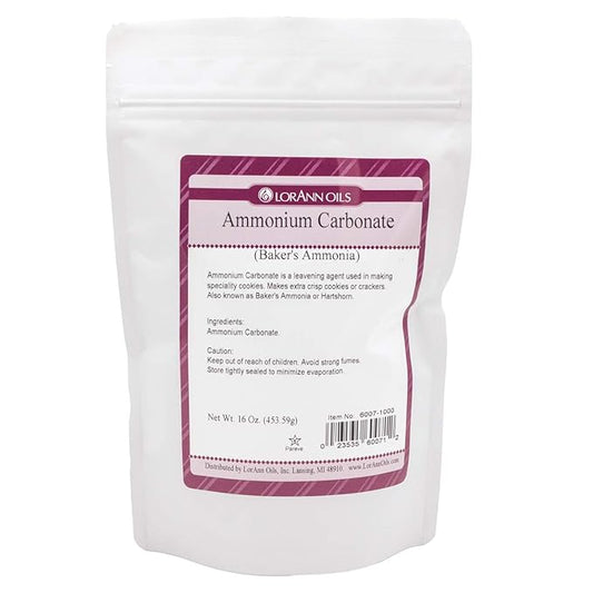 LorAnn Oils Baker's Ammonia (Ammonium Carbonate) - Ideal for Springerle & Thin, Crispy Cookies