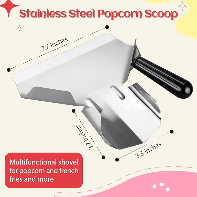 202 Pcs Popcorn Bags with Popcorn Scoop and Salt Shaker,1 oz Small Pop Corn Bags Popcorn Bags