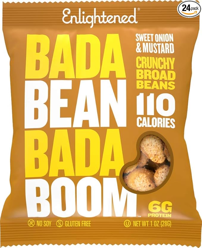 Enlightened Bada Bean Bada Boom - Plant-Based Protein, Gluten Free, Vegan, Crunchy Roasted Broad