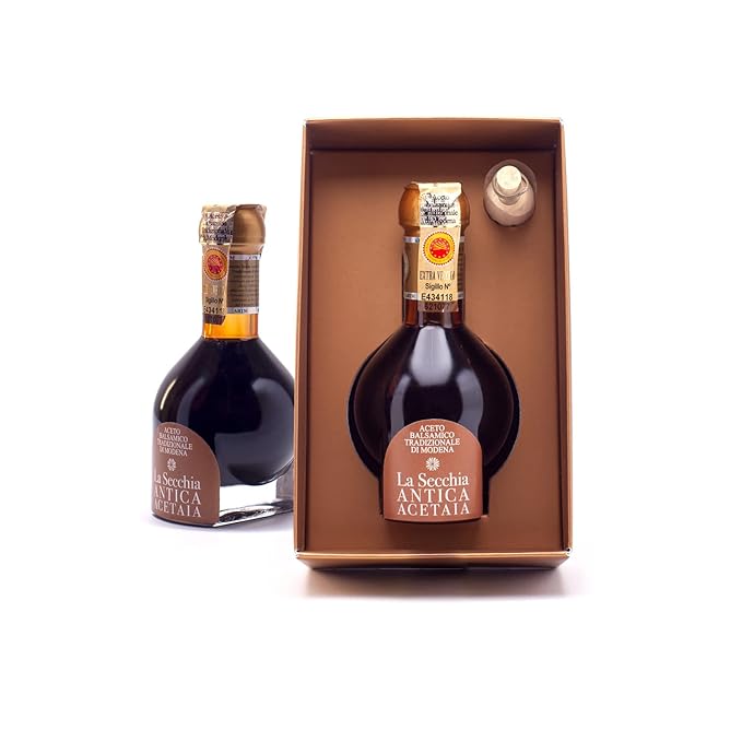 La Secchia Balsamic Vinegar of Modena, Aged a minimum 25 Years,100 ml Bottle of Italian Balsamic