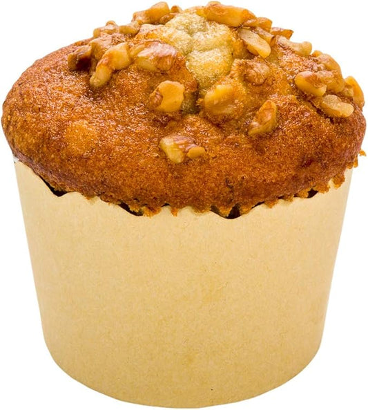 Restaurantware Panificio Premium 6 oz Kraft Paper Classic Baking Cup: Paper Baking Cups Perfect for