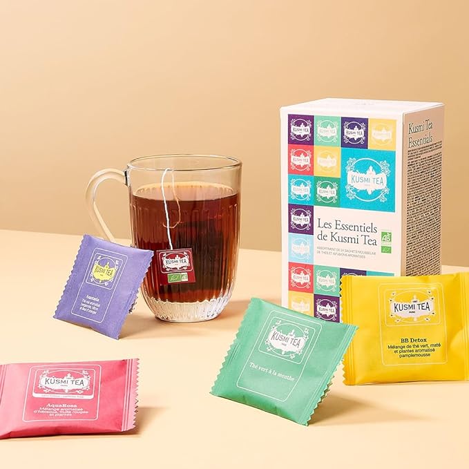 Kusmi Tea - Sampler Assortment Variety Box - Gift Idea for Men and Women - Organic Tea - Green Tea