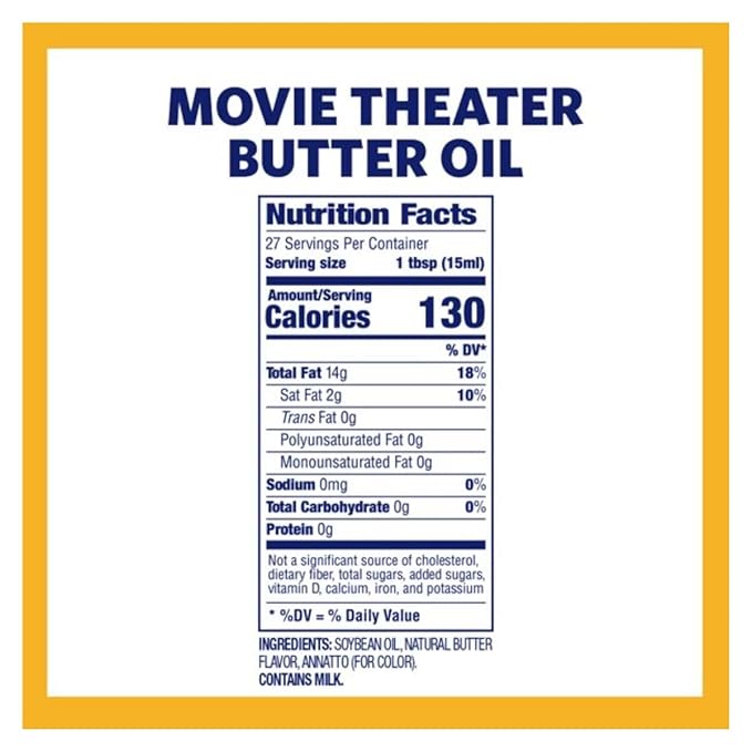 Kernel Season's Movie Theater Popcorn Oil, Butter, 13.75 Ounce (Pack of 6)