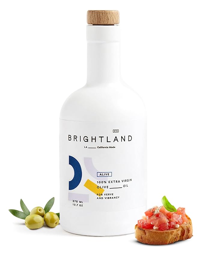 Brightland Extra Virgin Olive Oil, Alive - High Polyphenol Cold-Pressed Oil Ideal for Salads