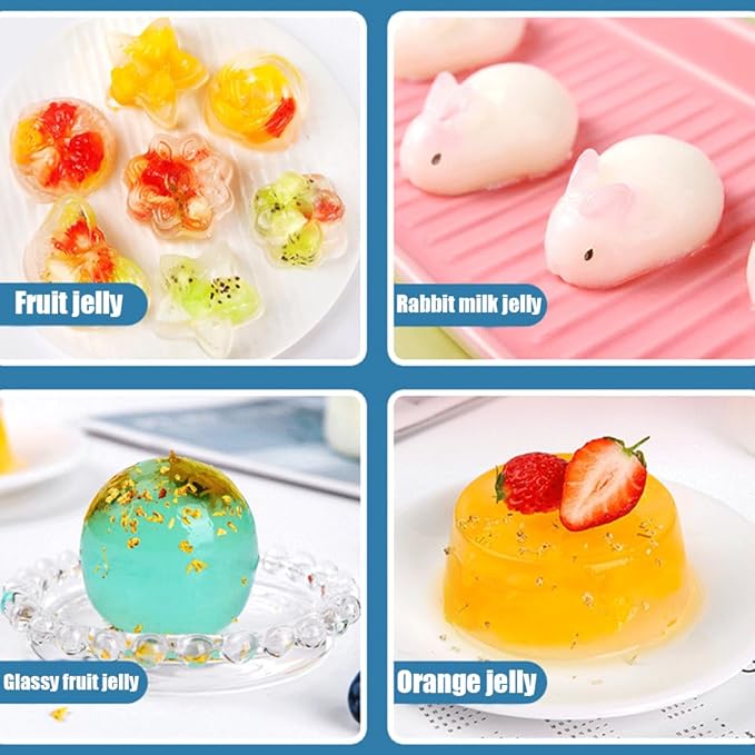 jelly powder10.58oz/300g, konjac jelly powder竊똦omemade desserts, jelly pudding powder,Transparent