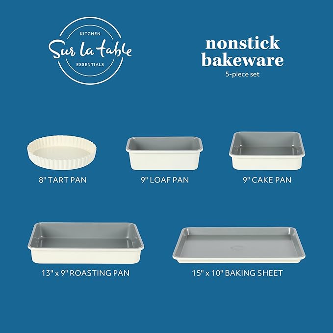 Sur La Table Kitchen Essential Carbon Steel Baking Pans Bakeware Set W/Premium PFOA, PFAS, PTFE