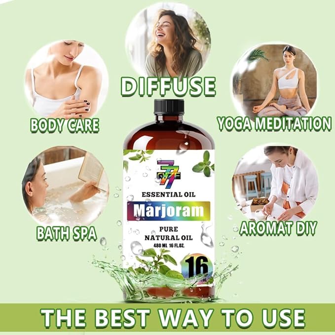 Marjoram Essential Oil (16 oz / 480 ml) ??Marjoram Oils for diffusers, humidifiers, Home Baths