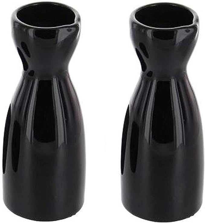 JapanBargain 1690, Porcelain Sake Carafe Sake Bottle for Cold Sake and Hot Sake Microwave Safe