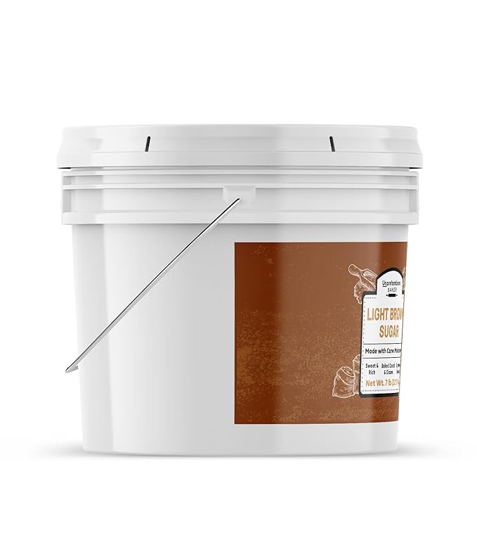 Unpretentious Light Brown Sugar, 1 Gallon, Made With Cane Molasses, Perfect For Desserts, Meat &