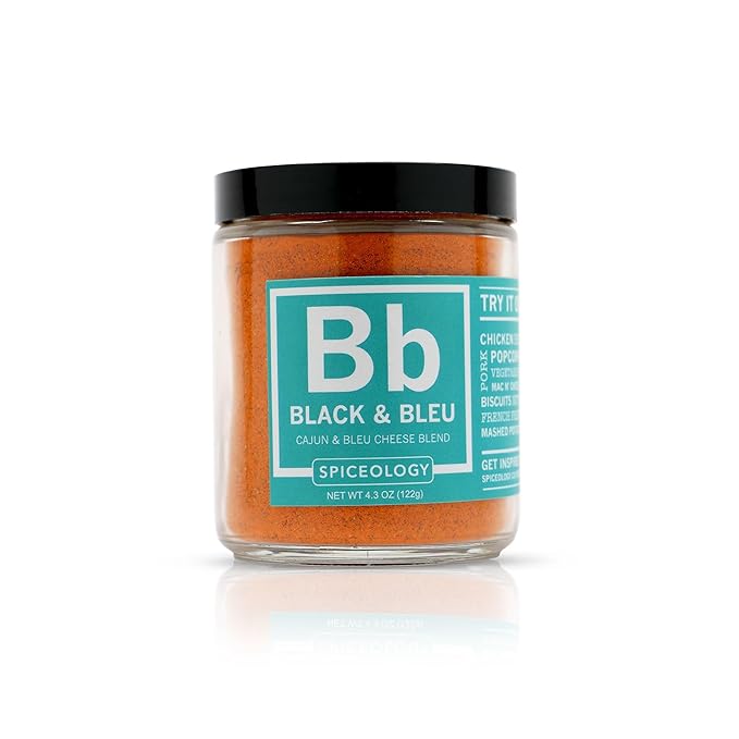 Spiceology – Black & Bleu Cajun Seasoning – Gourmet Blend of Real Bleu Cheese & Blackening Spices