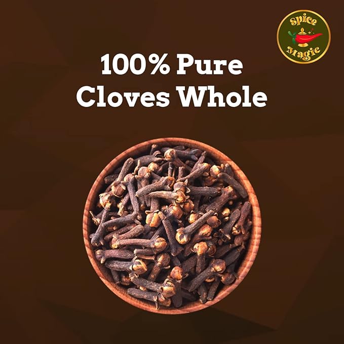 Whole Cloves - Premium Quality, Fresh & Aromatic, Non-GMO, Perfect for Cooking, Baking, and