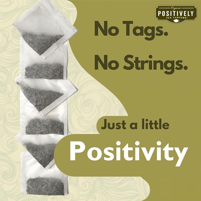 Organic Positively Tea Company, Minty Mate, yerba Mate Tea Bags, 100 Count, Eco-Friendly Tea Bags