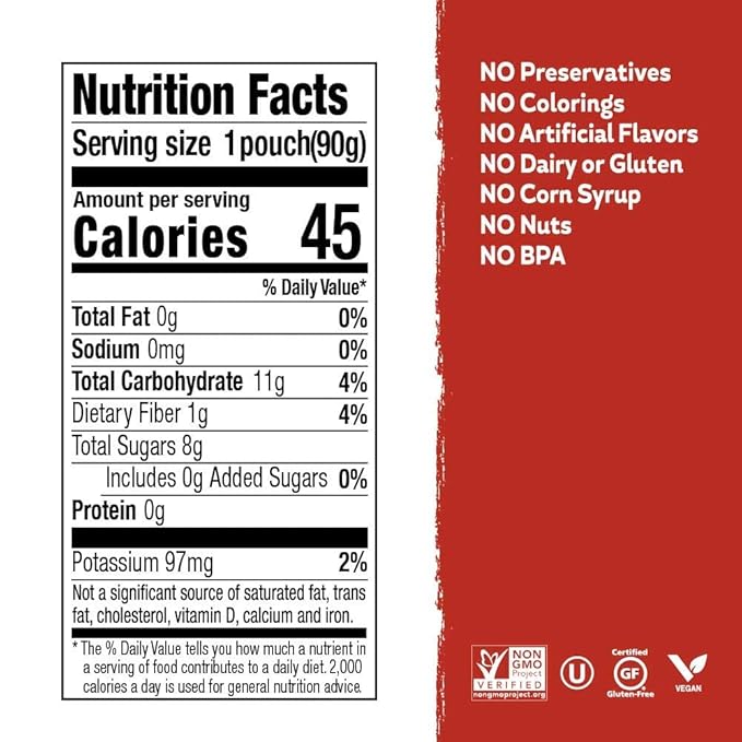 Buddy Fruits Pure Blended Fruit Snack To Go Variety Pack, Multifruit & Strawberry Applesauce 3.2oz