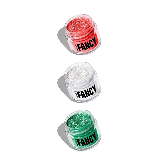 Fancy Sprinkles Madame Claus Edible Glitter Set for Sparkling Food & Drinks, No Taste or Texture