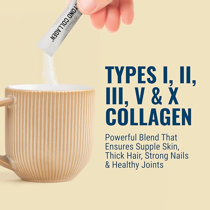 Live Conscious Beyond Collagen Peptides Powder Unflavored Packets - Hydrolyzed Collagen Powder