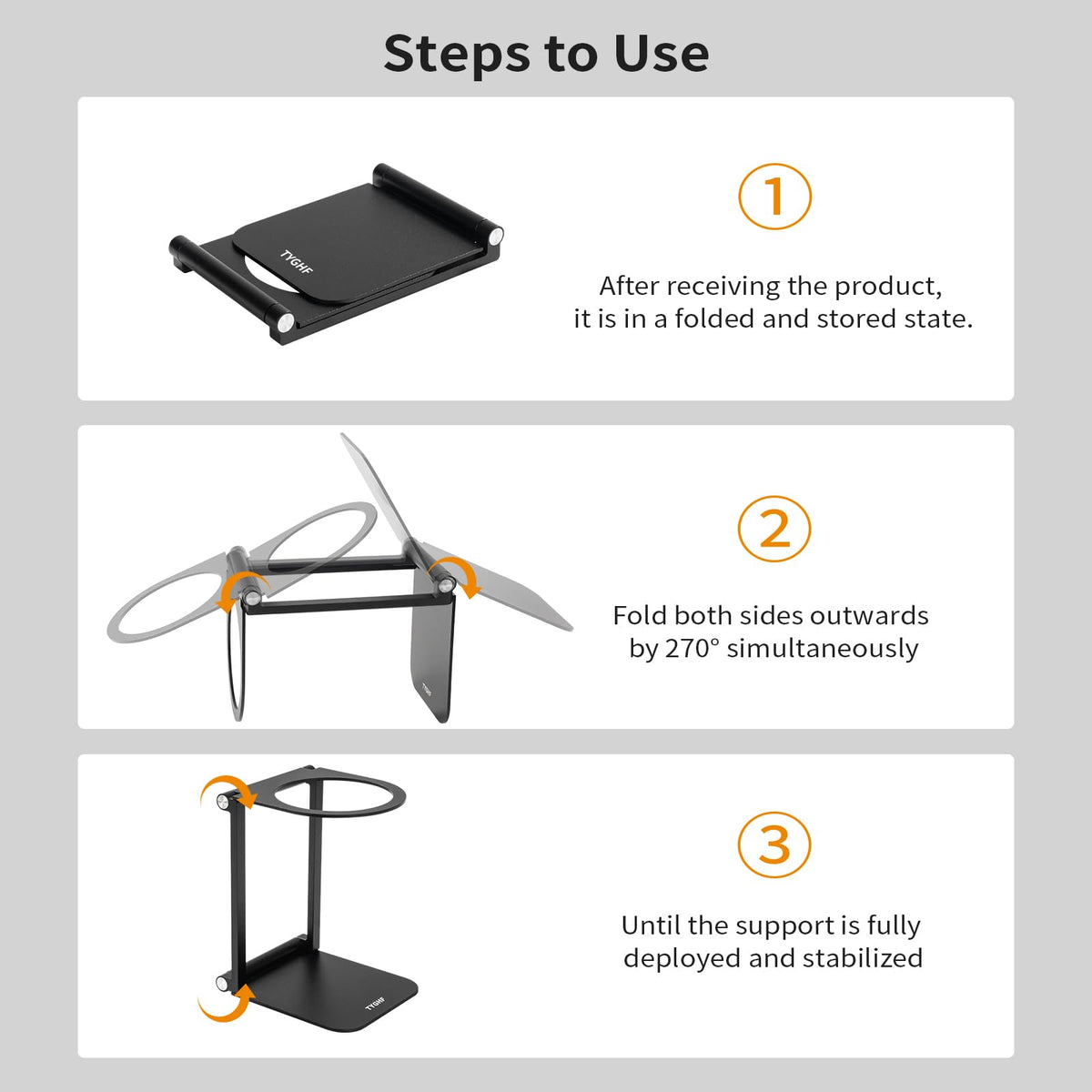 TYGHF Pour Over Coffee Maker Stand,Foldable Portable Electric Espresso Machine Stand,Holder for