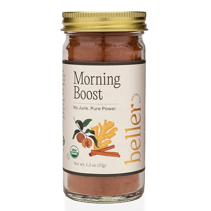 Beller Nutrition Morning Boost Organic Ceylon Cinnamon Spice Blend | 1.4 oz | Organic Ceylon