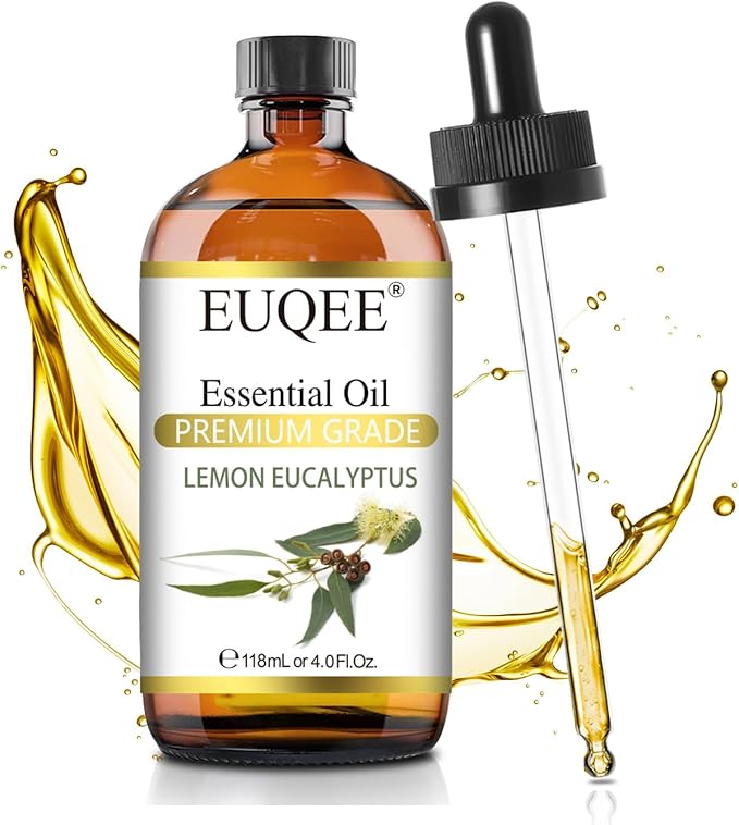 Lemon Eucalyptus Essential Oil Pure Lemon Eucalyptus Oil, Large Capacity Essential Oil with Glass