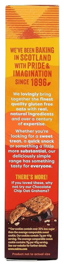 Nairn's Gluten Free Stem Ginger Snack Grahams; Vegan Friendly, Pack of 6