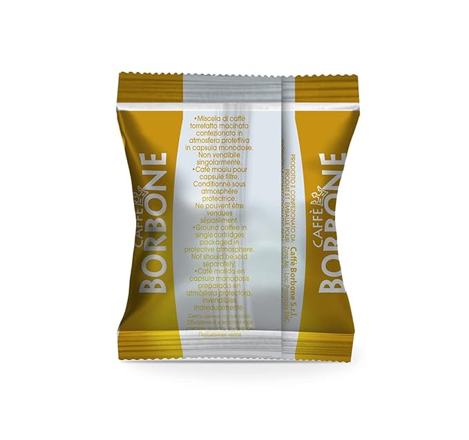 Caffe Borbone Nespresso Compatible Coffee Pods, Gold Blend, Freshly Roasted and Packaged in Italy