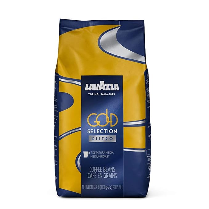 Lavazza Gold Selection Filtro Whole Bean Coffee Light Roast,Vanille and Chamomille flower aromatic
