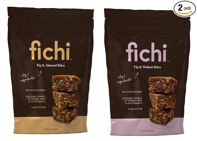 Fichi Fig and Nut Bites, a Wholesome and Delicious Gluten-Free Italian Fruit and Nut Snack, 3.5oz