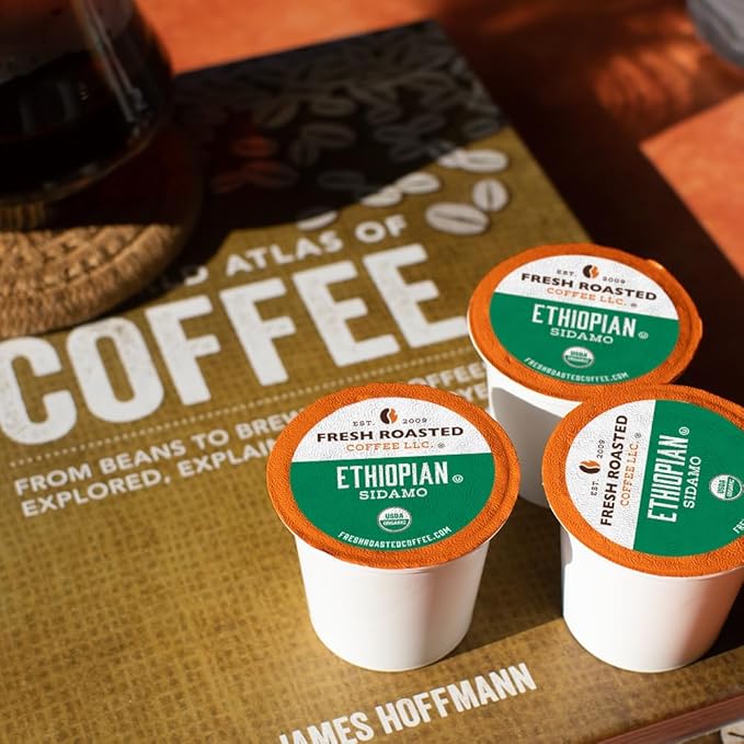 Fresh Roasted Coffee, Organic Ethiopian Sidamo | Fair Trade, USDA Organic, 100% Single Origin