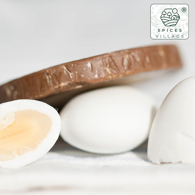 Spices Village Premium Jordan Almonds, Mini Easter Egg Shaped White Jordan Almonds, 32 oz, Kosher