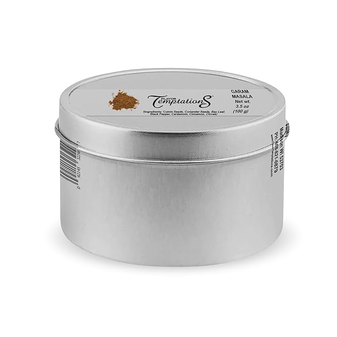 Garam Masala Powder Indian Food Seasoning, Organic 7 Spice Blend, All Natural, Gluten free, Salt