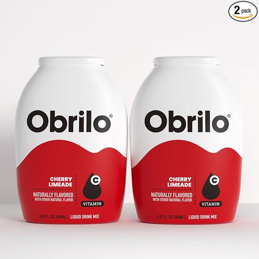 Obrilo Water Enhancer Liquid Flavoring Drops - ZERO Sugar/Calorie, Dye Free, Naturally Flavored