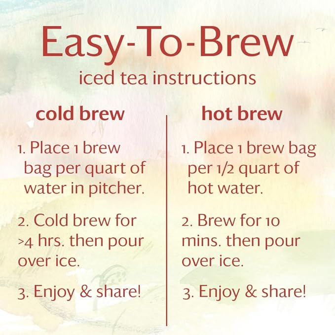 Grace Farms ROOIBOS CHAI ORGANIC ICED TEA (Twelve 1qt. Brew Bags, 3 Gallons) | Refreshing and