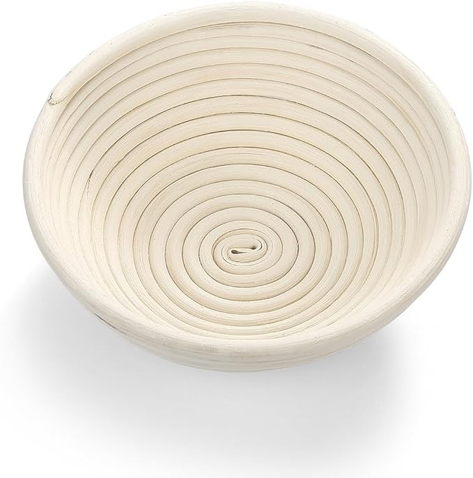 Saint Germain Bakery Premium Round Bread Banneton Basket with Liner - Perfect Brotform Proofing