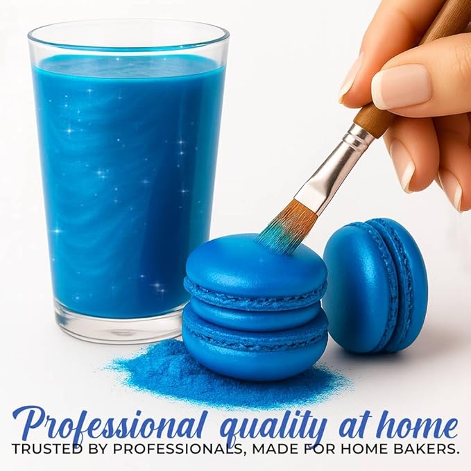 Bulk (20g) Blue Luster Dust Edible Glitter for Cocktails | Premium Edible Blue Luster Dust for Cake