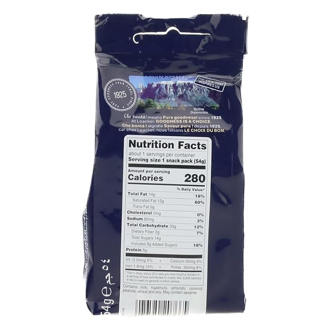 Loacker Quadratini Chocolate Bite-Size Wafer Cookies, Crispy Wafers with 4 Creamy Layers of