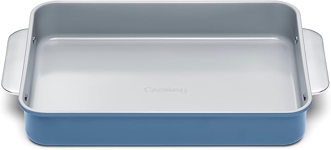 Caraway Non-Stick Ceramic 9”x13” Rectangle Pan - Naturally Slick Ceramic Coating - Non-Toxic, PTFE