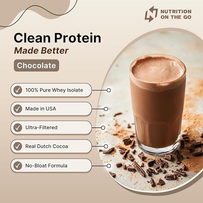 Travel Whey Protein Isolate Packets ??Single-Serve Protein Powder ??25g Protein + 5g Creatine