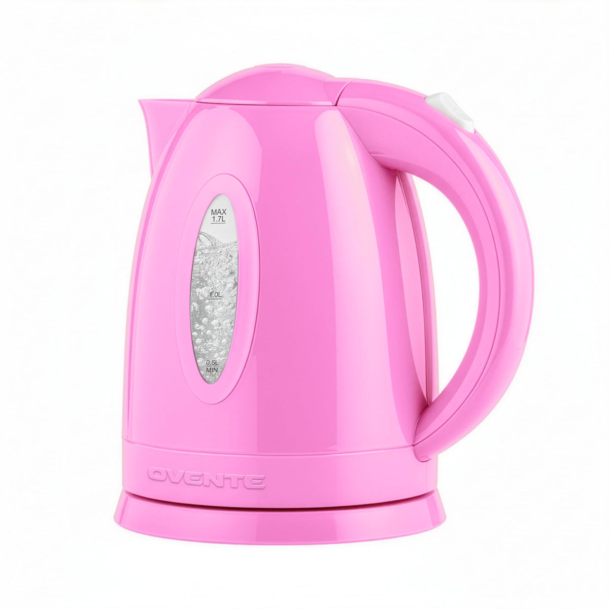 OVENTE 1.7 L Electric Kettle with 1100W Fast Boiling Water, Pink KP72P