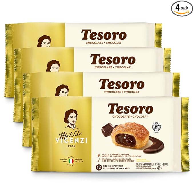 Tesoro Chocolate Filling by Pasticceria Matilde Vicenzi, Chocolate Cream Filled Puff Pastry