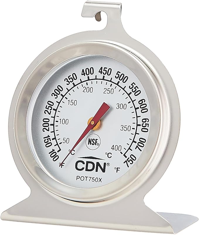 CDN High Heat Oven Thermometer | ProAccurate® | NSF Certified | 100-750°F Range | For Broiling