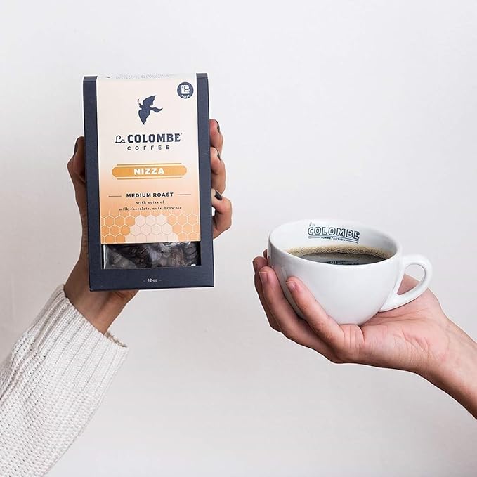 La Colombe Nizza Medium Roast Whole Bean Coffee - Notes of Milk Chocolate, Nuts & Brownie with