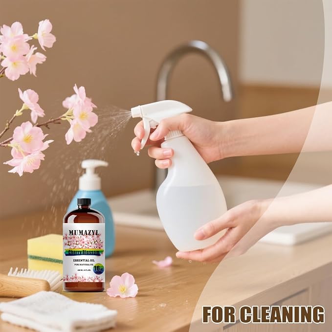 Cherry Blossom Essential Oil, Cherry Blossom Oil 16 Fl Oz 480ML for Diffuser Humidifier Yoga