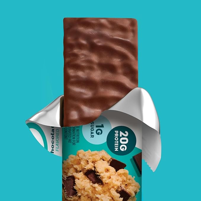 ONE Protein Bars, Chocolate Chip Cookie Dough, Gluten Free with 20g Protein and 1g Sugar, Pantry