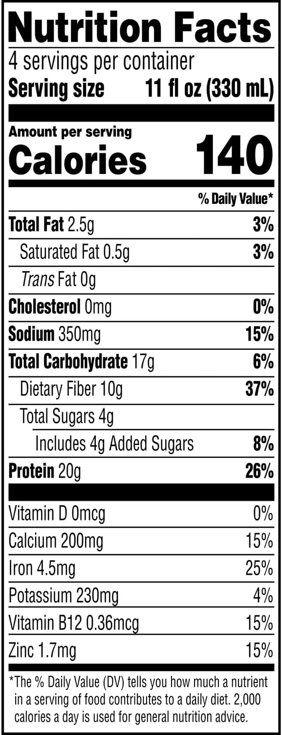 Evolve Plant Based Protein Shake, Double Chocolate, 20g Vegan Protein, Dairy Free, No Artificial