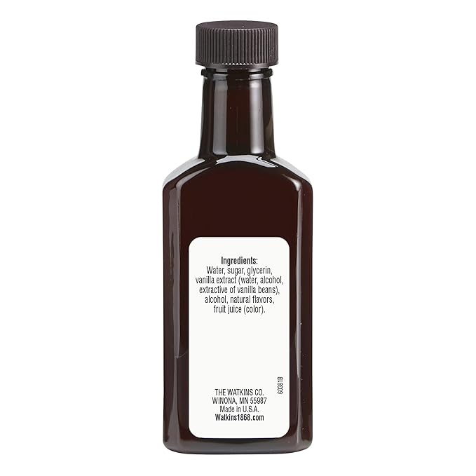 Watkins All Natural Original Gourmet Baking Vanilla with Pure Extract, 2 fl. oz. Bottle, 1-Pack