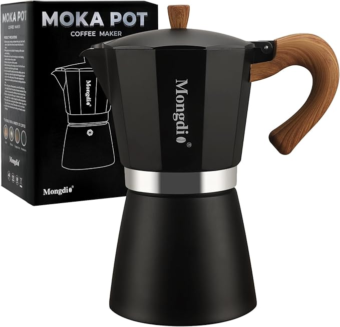 Mongdio Stovetop Espresso Maker Moka Pot, Cuban Coffee Maker Stove top coffee maker Moka Italian