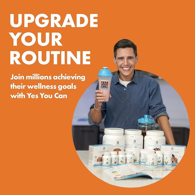 Yes You Can! Complete Meal Replacement - 15 Servings, 20g of Protein, 0g Added Sugars, 21 Vitamins
