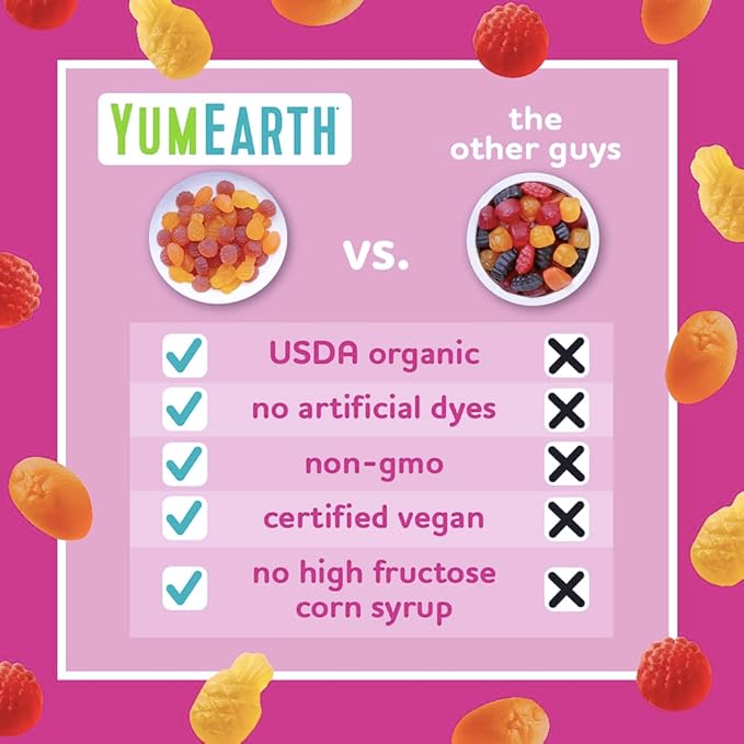YumEarth Organic Assorted Tropical Flavor Fruit Snacks - Allergy Friendly (Top 9 Free), No