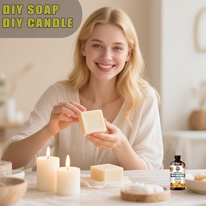 Orange Essential Oil (4 oz/120 ml) ??Orange Oils for Aromatherapy, diffusers, humidifiers, Home