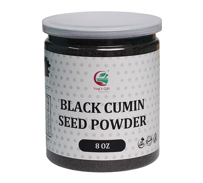 Black Cumin Seed Powder 8oz - Ground Nigella Sativa, Kalonji - Comino Negro en Polvo for Cooking