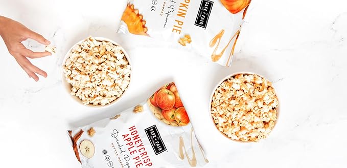 Safe + Fair Plant-Based Gourmet Apple Pie Flavored Popcorn - Honeycrisp Apple Pie Drizzled Kettle